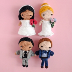 Dress Up Dolls - Wedding Edition amigurumi by The Wandering Deer