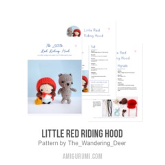 Little Red Riding Hood amigurumi pattern by The Wandering Deer