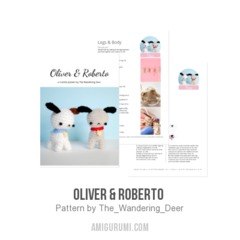 Oliver & Roberto  amigurumi pattern by The Wandering Deer