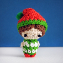 Santa Claus and Elf amigurumi by The Wandering Deer