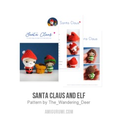 Santa Claus and Elf amigurumi pattern by The Wandering Deer