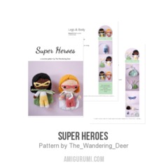 Super heroes  amigurumi pattern by The Wandering Deer