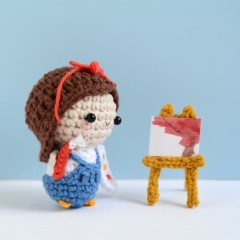 The Artist amigurumi pattern by The Wandering Deer