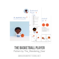 The Basketball Player amigurumi pattern by The Wandering Deer