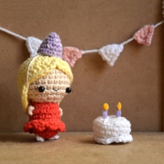 The Birthday Girl amigurumi pattern by The Wandering Deer