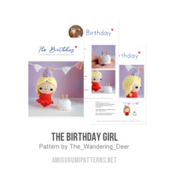 The Birthday Girl amigurumi pattern by The Wandering Deer