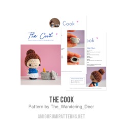 The Cook amigurumi pattern by The Wandering Deer