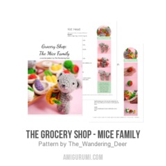 The Grocery Shop - Mice Family amigurumi pattern by The Wandering Deer