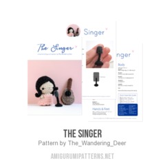 The Singer amigurumi pattern by The Wandering Deer