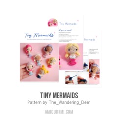 Tiny Mermaids amigurumi pattern by The Wandering Deer