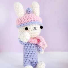 Winter Bunnies amigurumi pattern by The Wandering Deer