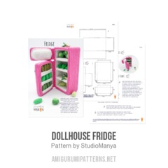Dollhouse Fridge amigurumi pattern by StudioManya