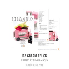 Ice cream truck amigurumi pattern by StudioManya