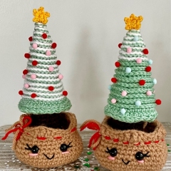 Burlap Sack Christmas Tree amigurumi pattern by Cloud 9 Knots