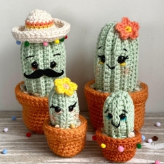 Fiesta Family Cacti amigurumi by Cloud 9 Knots