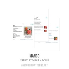 Mango amigurumi pattern by Cloud 9 Knots