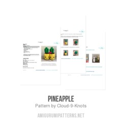 Pineapple amigurumi pattern by Cloud 9 Knots