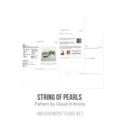 String of Pearls  amigurumi pattern by Cloud 9 Knots