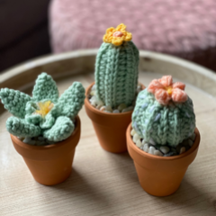 Succulent & Cacti Minis Bundle amigurumi by Cloud 9 Knots