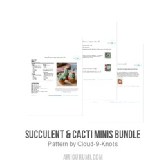 Succulent & Cacti Minis Bundle amigurumi pattern by Cloud 9 Knots