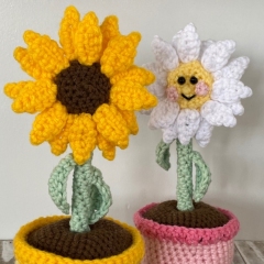 Sunflower & Daisy amigurumi by Cloud 9 Knots