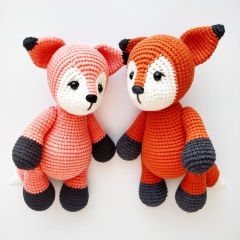 Lissie the Fox amigurumi pattern by AmiBunnyCrochet