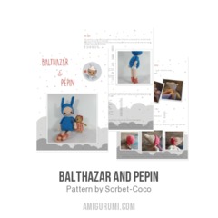 Balthazar and Pepin amigurumi pattern by Coco On The Rainbow