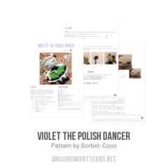 Violet the Polish dancer amigurumi pattern by Coco On The Rainbow