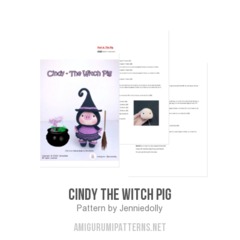 Cindy The Witch Pig amigurumi pattern by Jenniedolly