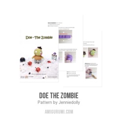 Doe the Zombie amigurumi pattern by Jenniedolly