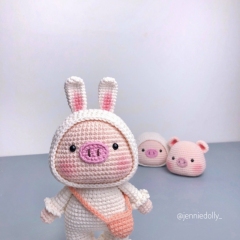 Gin The Bunny Pig amigurumi by Jenniedolly