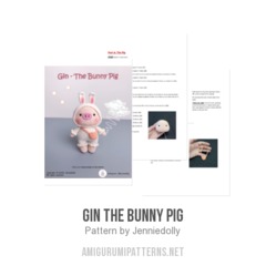 Gin The Bunny Pig amigurumi pattern by Jenniedolly