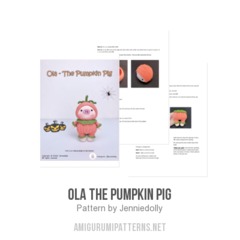 Ola The Pumpkin Pig amigurumi pattern by Jenniedolly