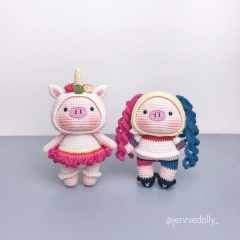 The Pony Pig  amigurumi by Jenniedolly