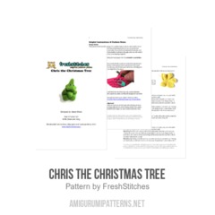 Chris the Christmas Tree amigurumi pattern by FreshStitches