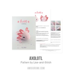 Axolotl amigurumi pattern by Lise & Stitch
