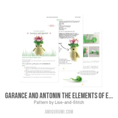 Garance and Antonin the elements of Earth amigurumi pattern by Lise & Stitch