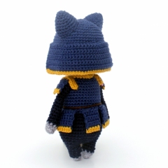 Katsu the samurai amigurumi by Lise & Stitch