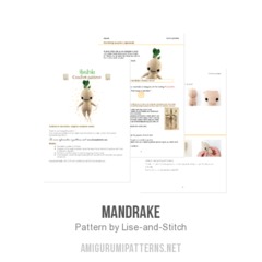 Mandrake amigurumi pattern by Lise & Stitch