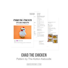 Chad the Chicken amigurumi pattern by The Kotton Kaboodle