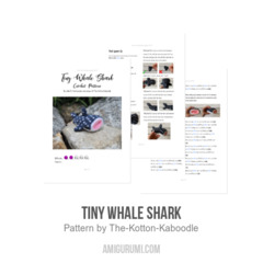 Tiny Whale Shark amigurumi pattern by The Kotton Kaboodle