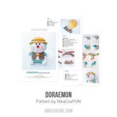 Doraemon amigurumi pattern by RikaCraftVN