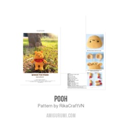 Pooh amigurumi pattern by RikaCraftVN