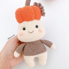 Pumpkin amigurumi pattern by RikaCraftVN