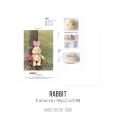 Rabbit amigurumi pattern by RikaCraftVN