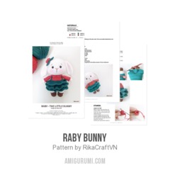 Raby Bunny amigurumi pattern by RikaCraftVN