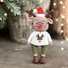Reindeer Christmas amigurumi pattern by RikaCraftVN