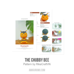 The Chubby Bee amigurumi pattern by RikaCraftVN