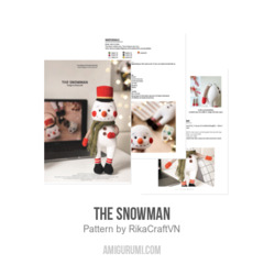 The snowman amigurumi pattern by RikaCraftVN