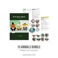 15 Animals Bundle amigurumi pattern by Lennutas